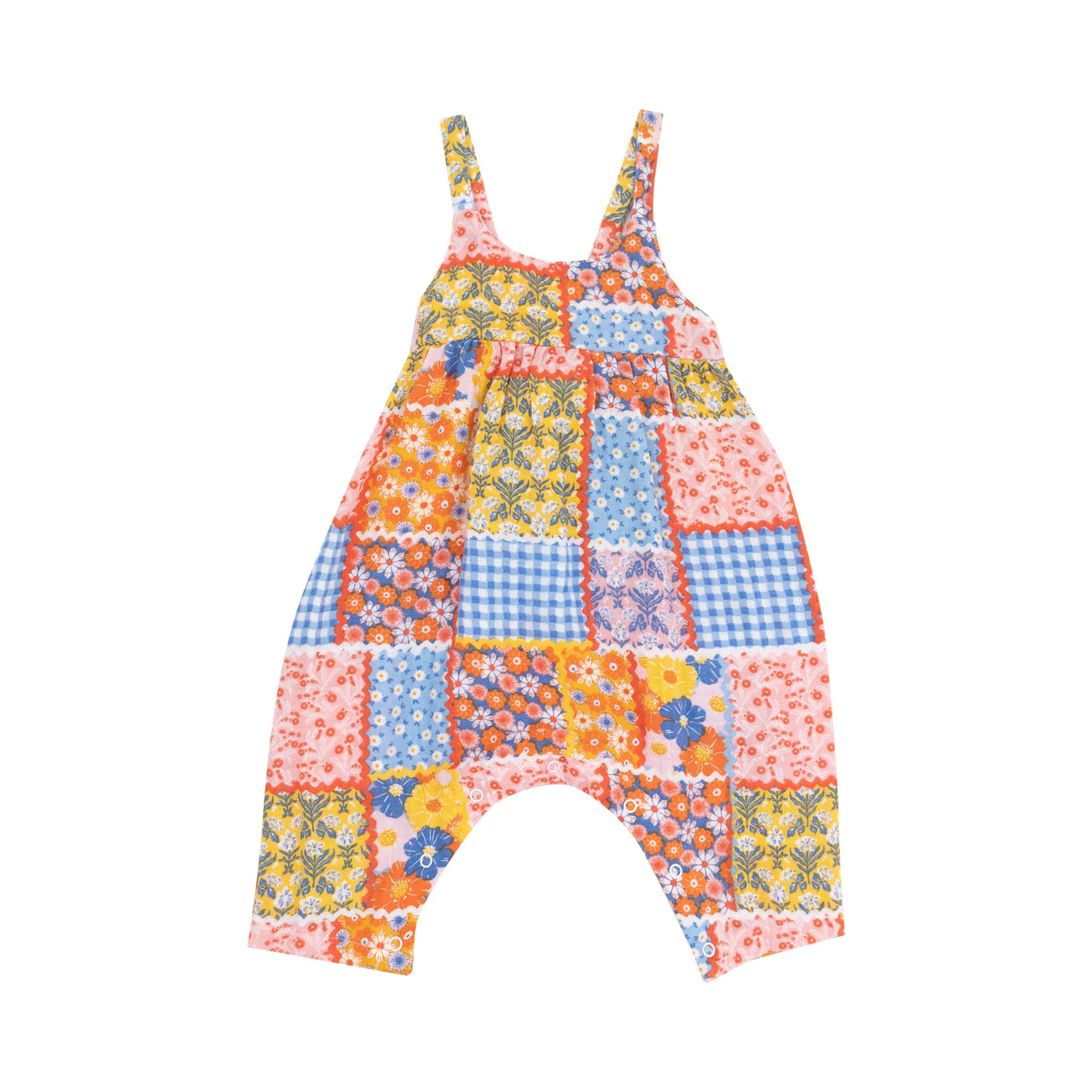 Ric Rac Patchwork | Tie Back Romper