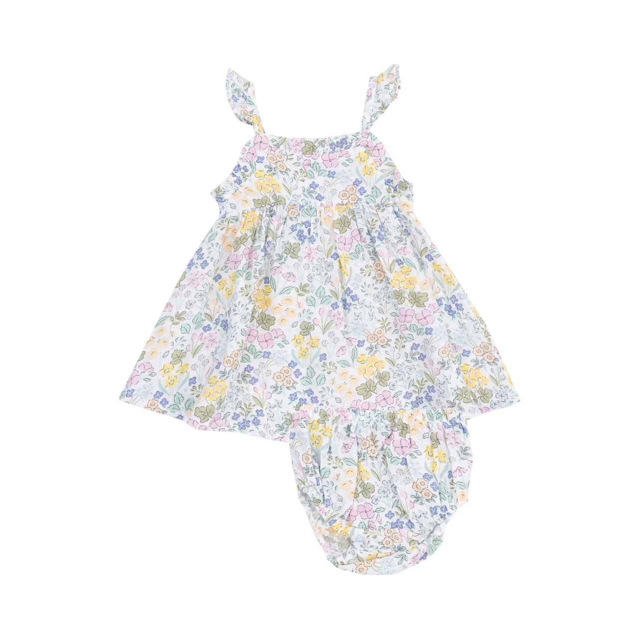 Samantha Floral | Paperbag Ruffle Dress