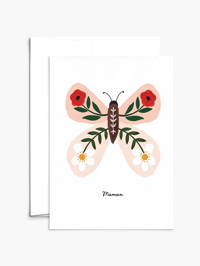 Floral Butterfly Mothers Day Card