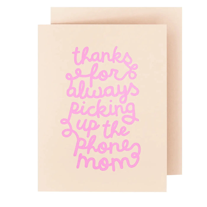 Phone Mom Mothers Day Card