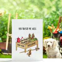 Gardener Raised Homegrown - Funny Mothers Day Card