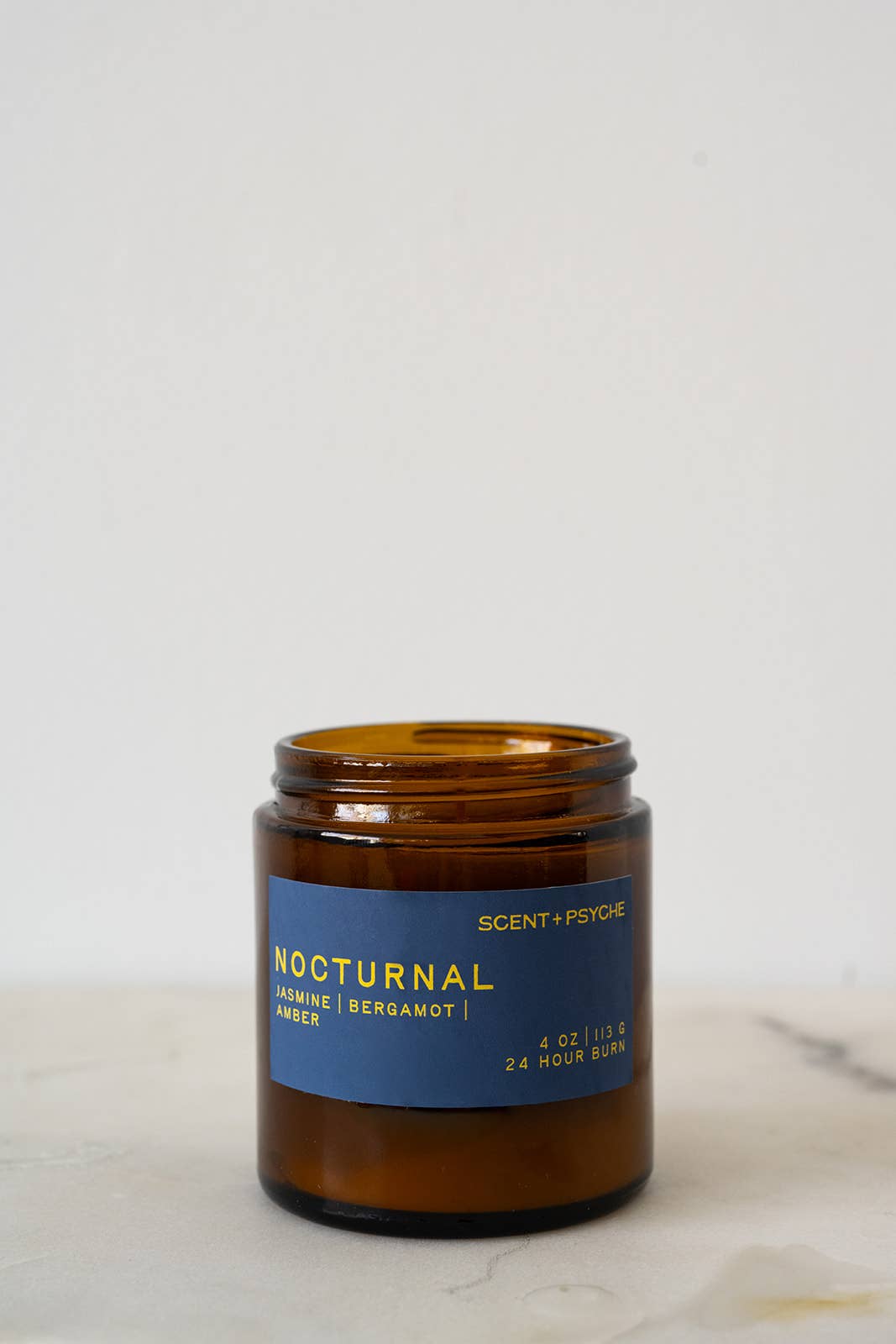 Nocturnal | Jasmine & Amber Wood Wick Coconut-Soy Candle 4oz