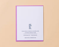 Baby on Board Skateboard Letterpress Baby Pregnancy Card