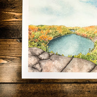 Bean & Bear Lake Print