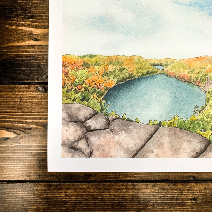 Bean & Bear Lake Print