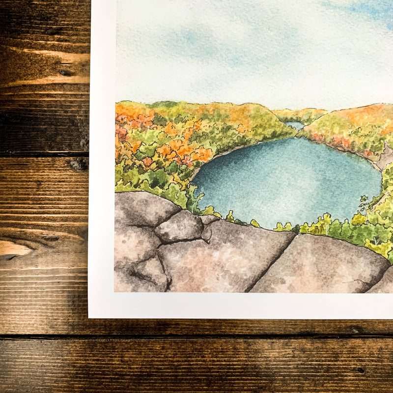 Bean & Bear Lake Print