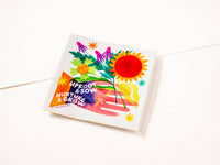 Uproot & Sow, Nurture & Grow - Holographic Square Sticker