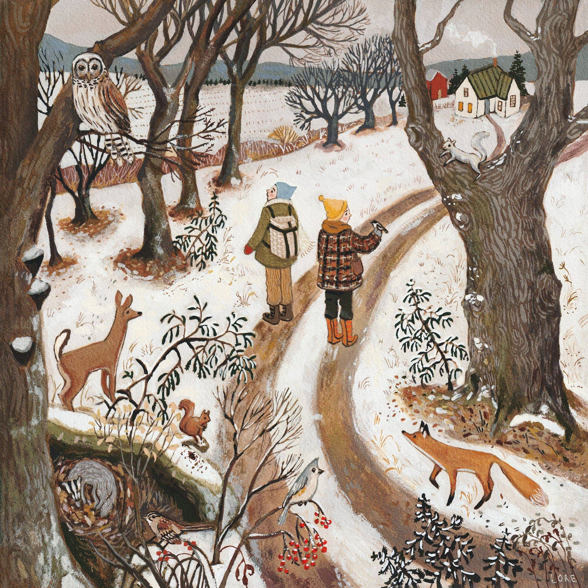 Winter Walk Card
