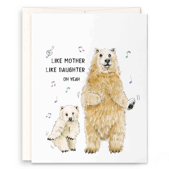 Polar Bear Mom Cub - Funny Mothers Day Card