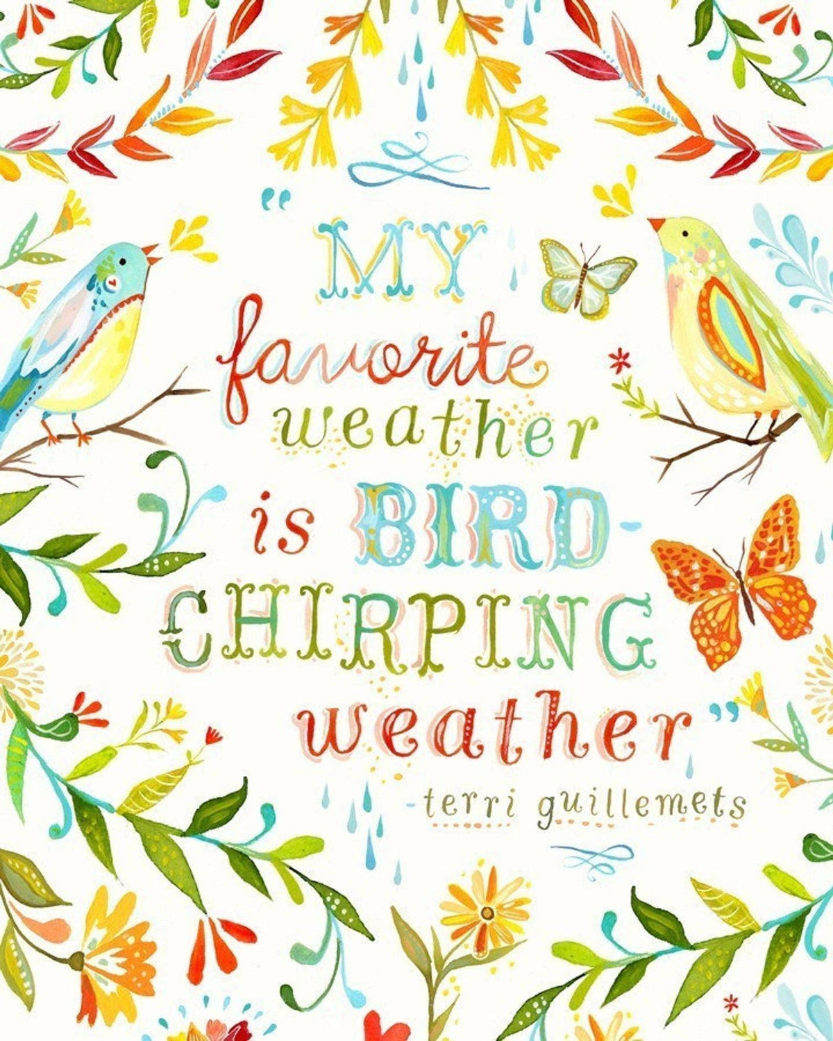 Bird Chirping Print