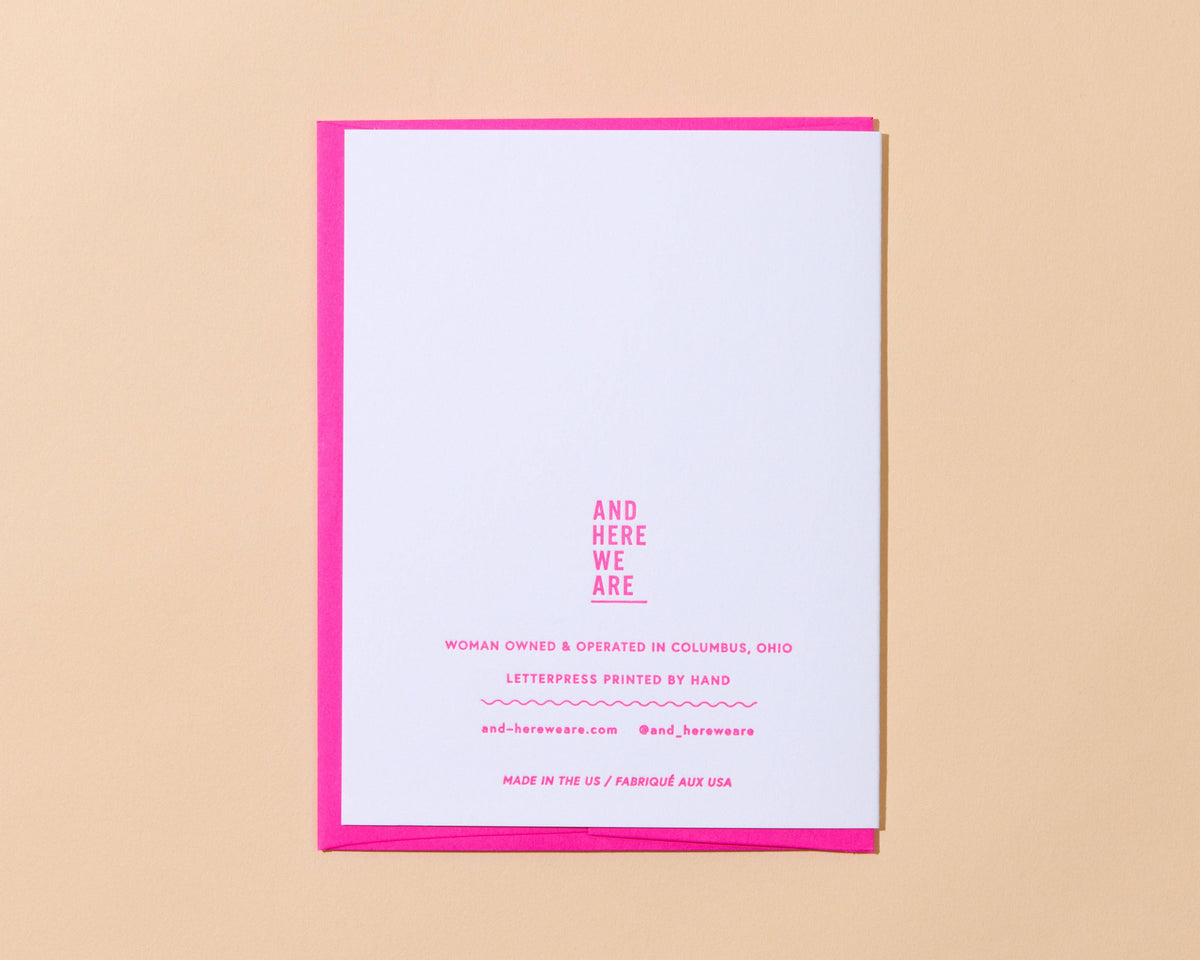 Two Mothers Day LGBTQ Mother's Day Letterpress Greeting Card
