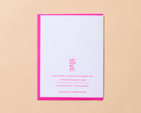 Two Mothers Day LGBTQ Mother's Day Letterpress Greeting Card