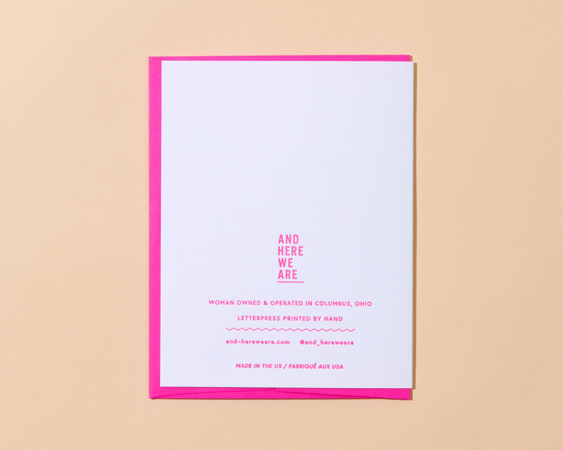 Two Mothers Day LGBTQ Mother's Day Letterpress Greeting Card