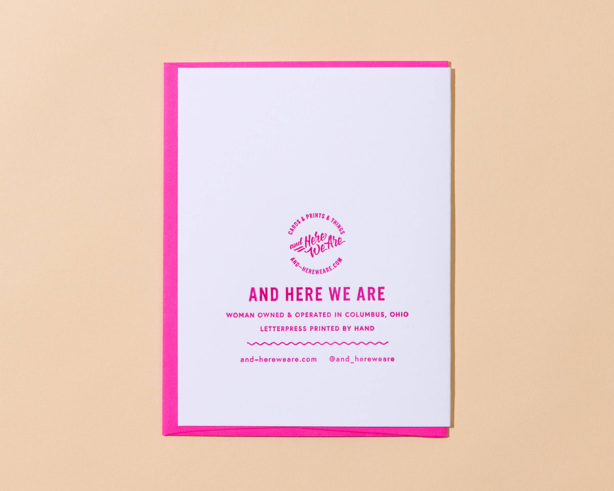 Taught Me New Mom Letterpress Greeting Card - Mother's Day