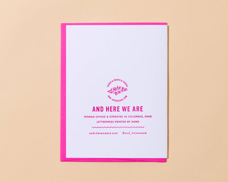Taught Me New Mom Letterpress Greeting Card - Mother's Day