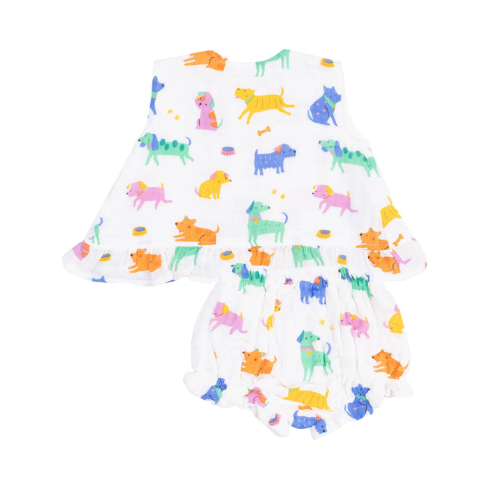 Good Dog Club | Ruffle Back Top & Bloomer