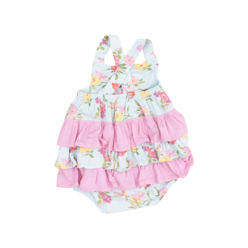 Cute Hummingbirds | Ruffle Sunsuit