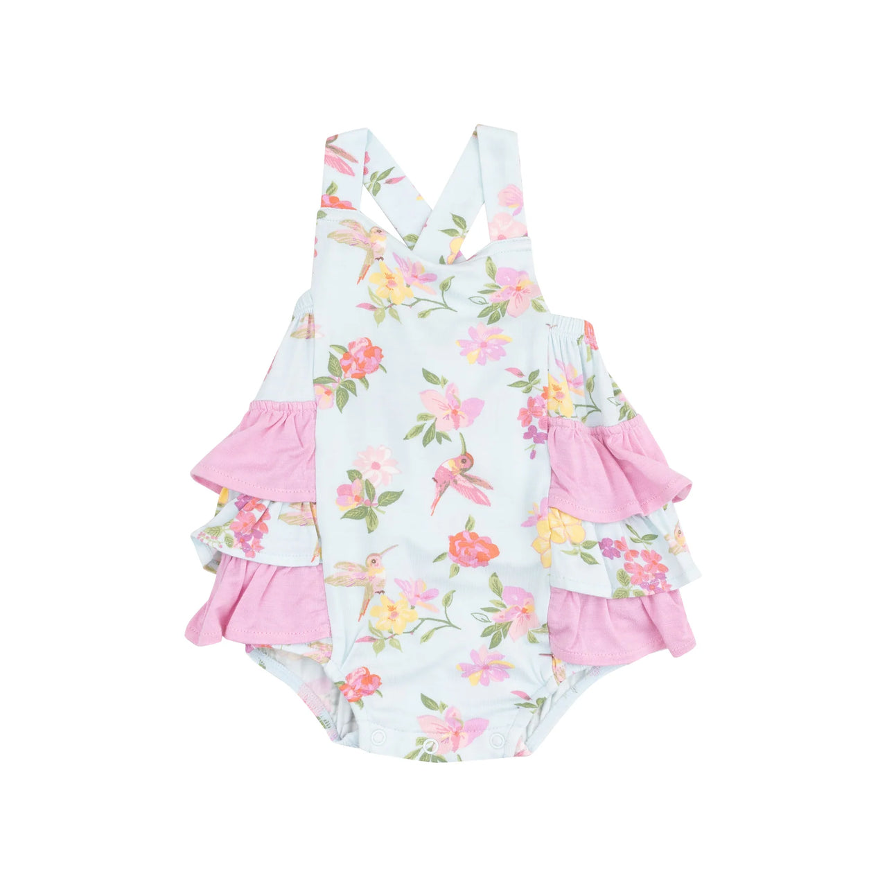 Cute Hummingbirds | Ruffle Sunsuit