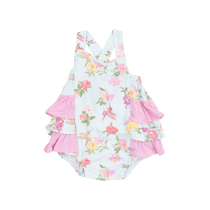 Cute Hummingbirds | Ruffle Sunsuit