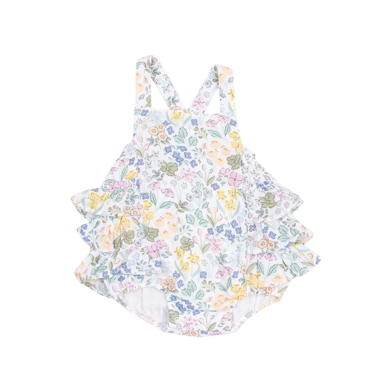 Samantha Floral | Ruffle Sunsuit