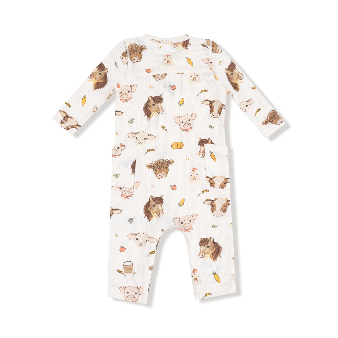 Vintage Baby Farm Animals | Uni Romper