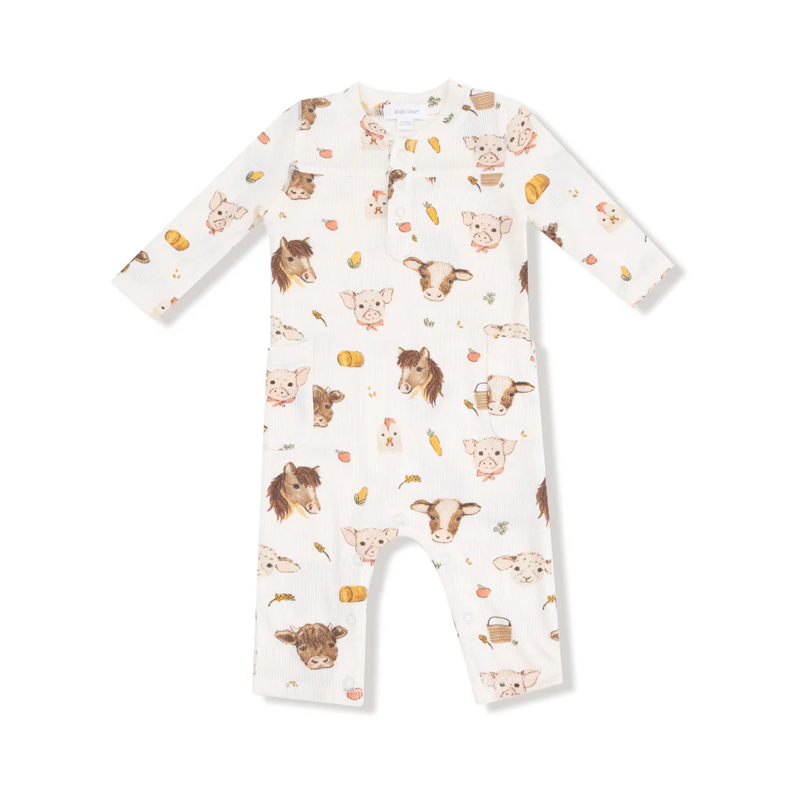 Vintage Baby Farm Animals | Uni Romper