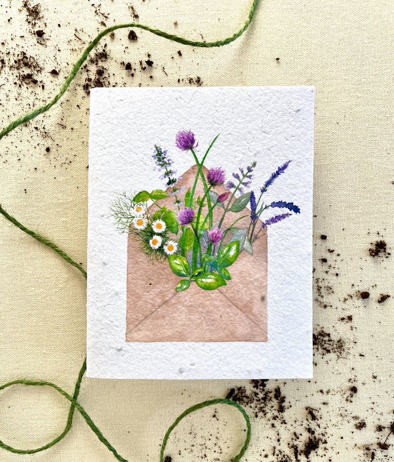 Pocketful of Sunshine Herb Mix Plantable Seed Cards