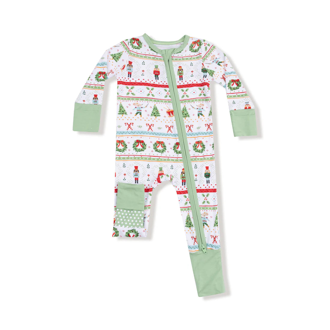Nutcracker Fair Isle | 2 Way Zipper Romper