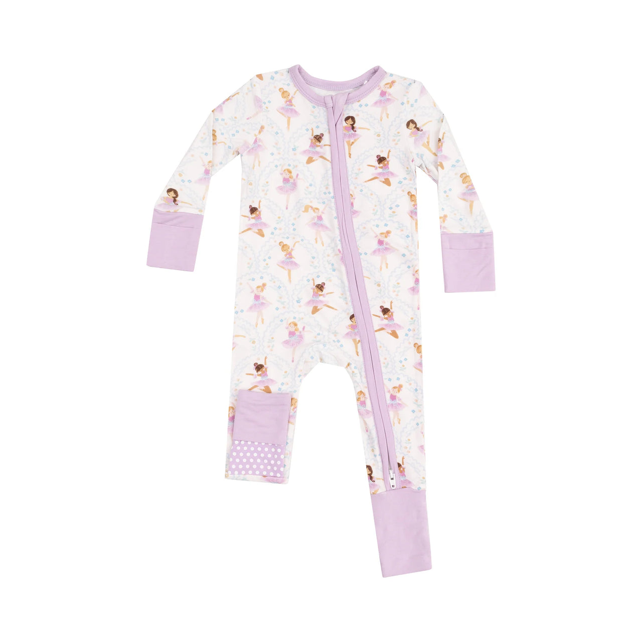 Bow Ballerinas | 2 Way Zipper Romper