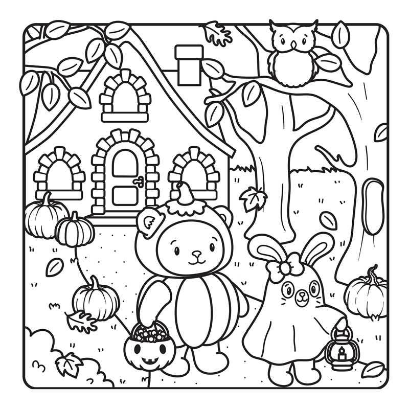 Not-So-Spooky Halloween Coloring Book