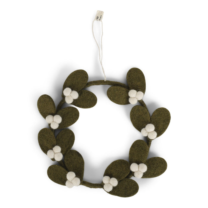 Felt Mistletoe Wreaths