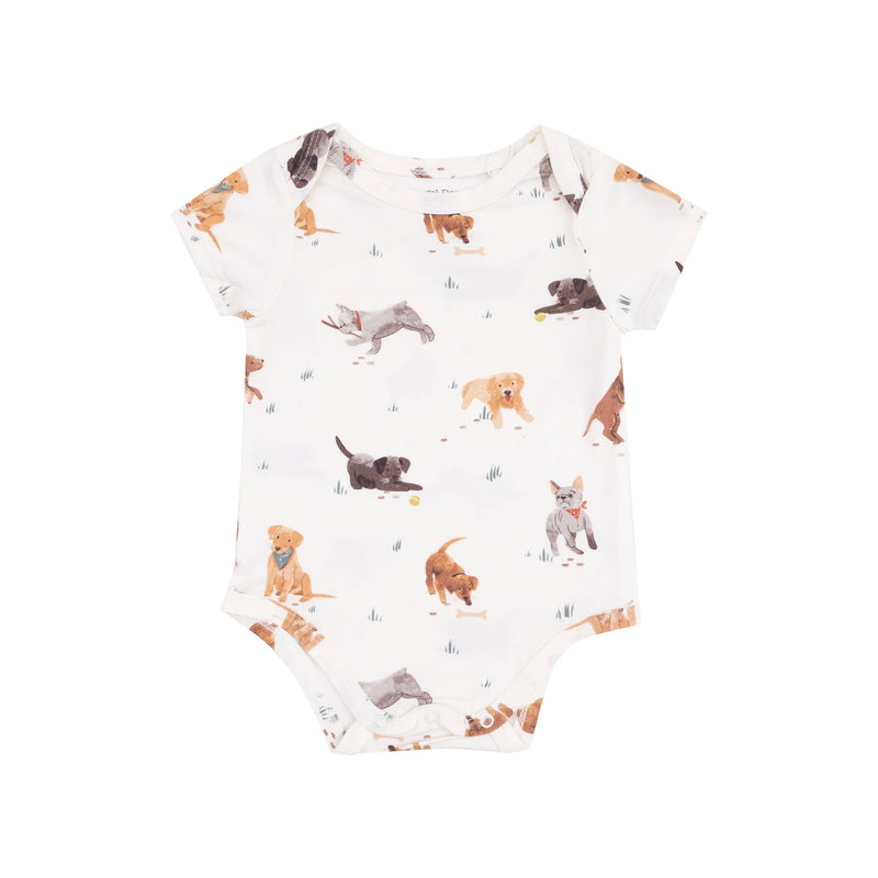 Watercolor Puppies | Bodysuit Onesie