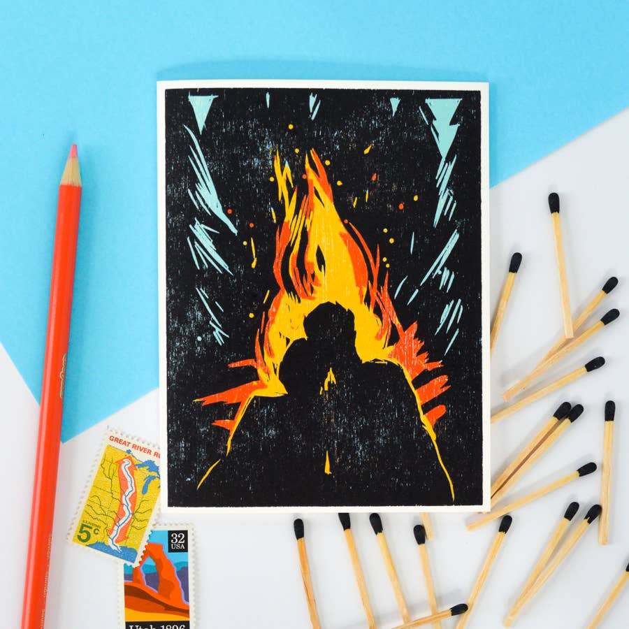 Mine Burns For You Romance Card