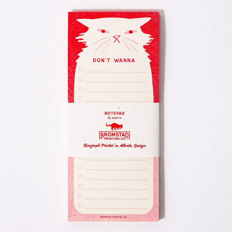 Don't Wanna - Risograph Notepad