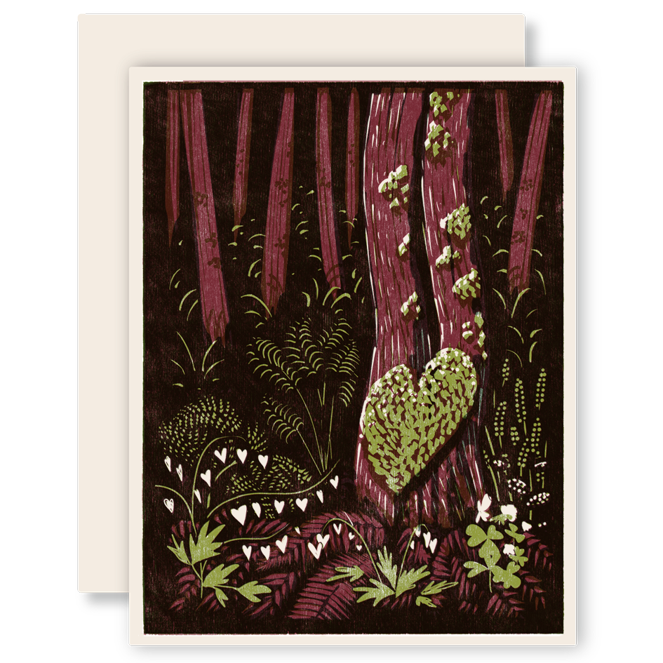 Heart of the Forest Letterpress Card