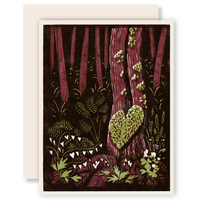 Heart of the Forest Letterpress Card