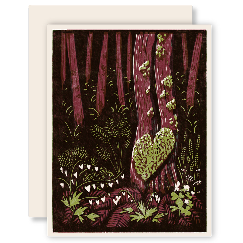 Heart of the Forest Letterpress Card