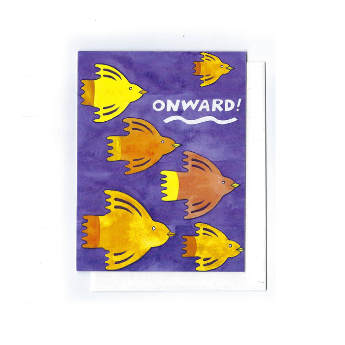 Onward! Birds - Celebration Card
