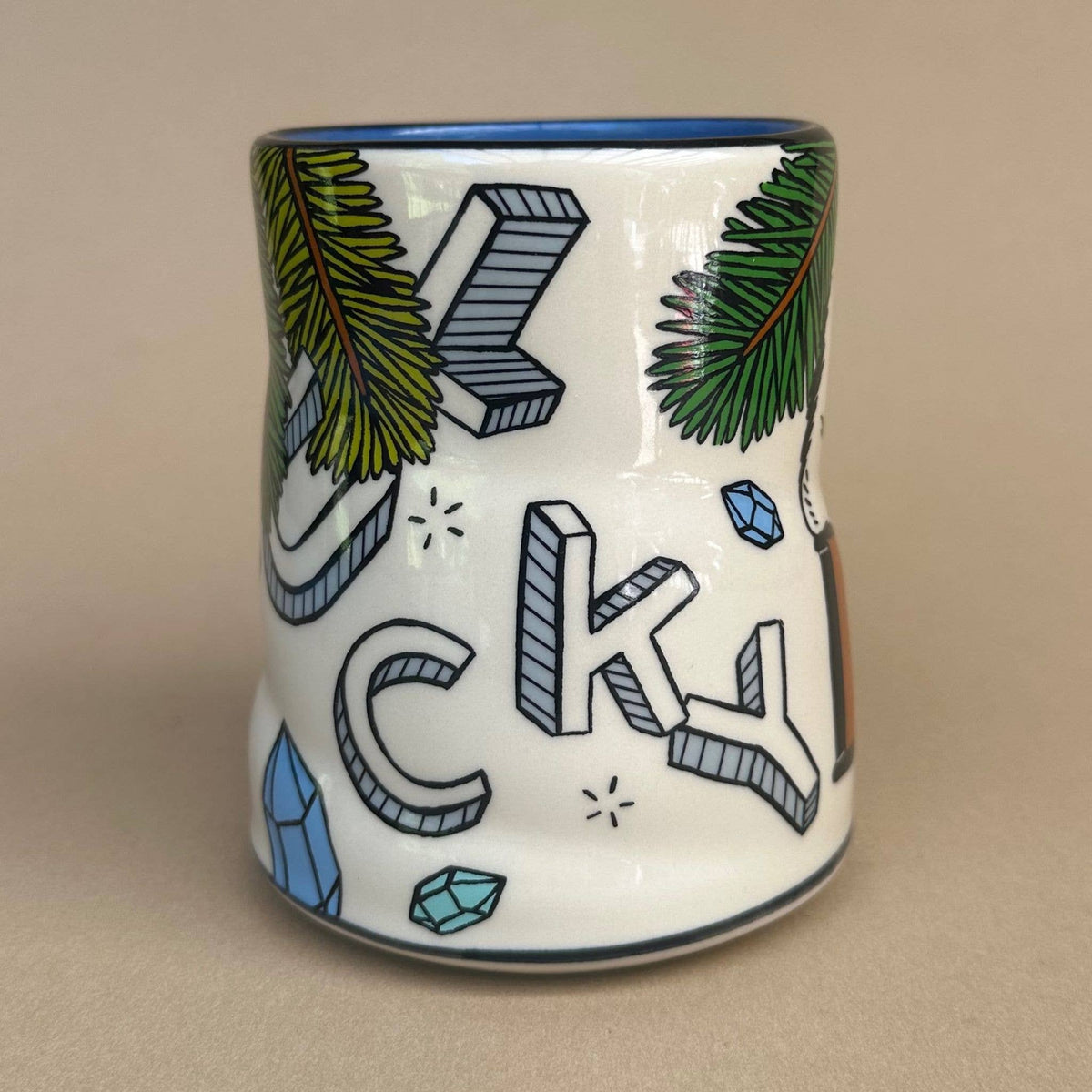Lucky Bear Cup - XLarge Ceramic Christmas Mug
