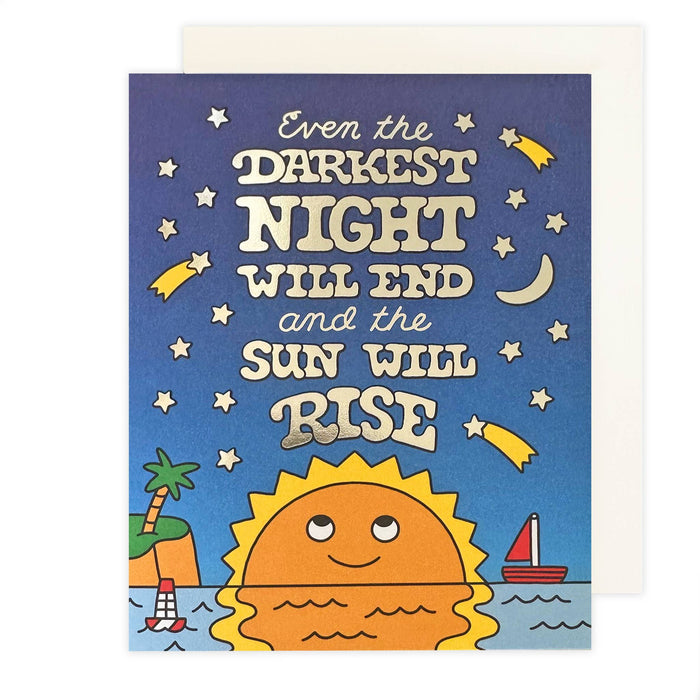 Darkest Night Sympathy Card