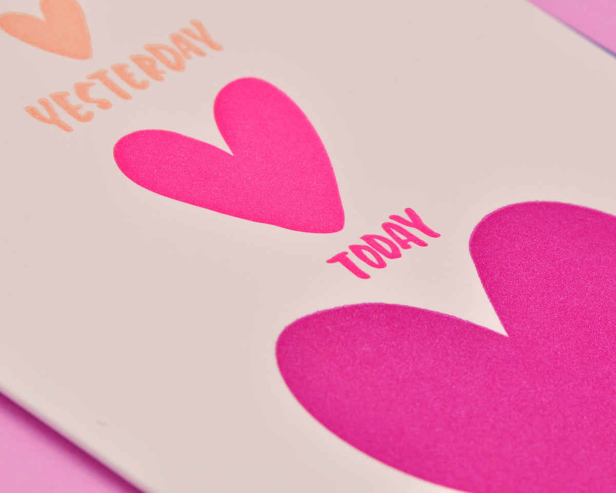 Tomorrow Anniversary Letterpress Greeting Card Spring Easter
