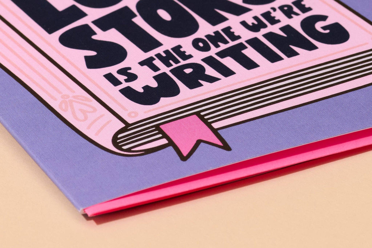 Modern Anniversary Card — Our Love Story — Your Gal Kiwi