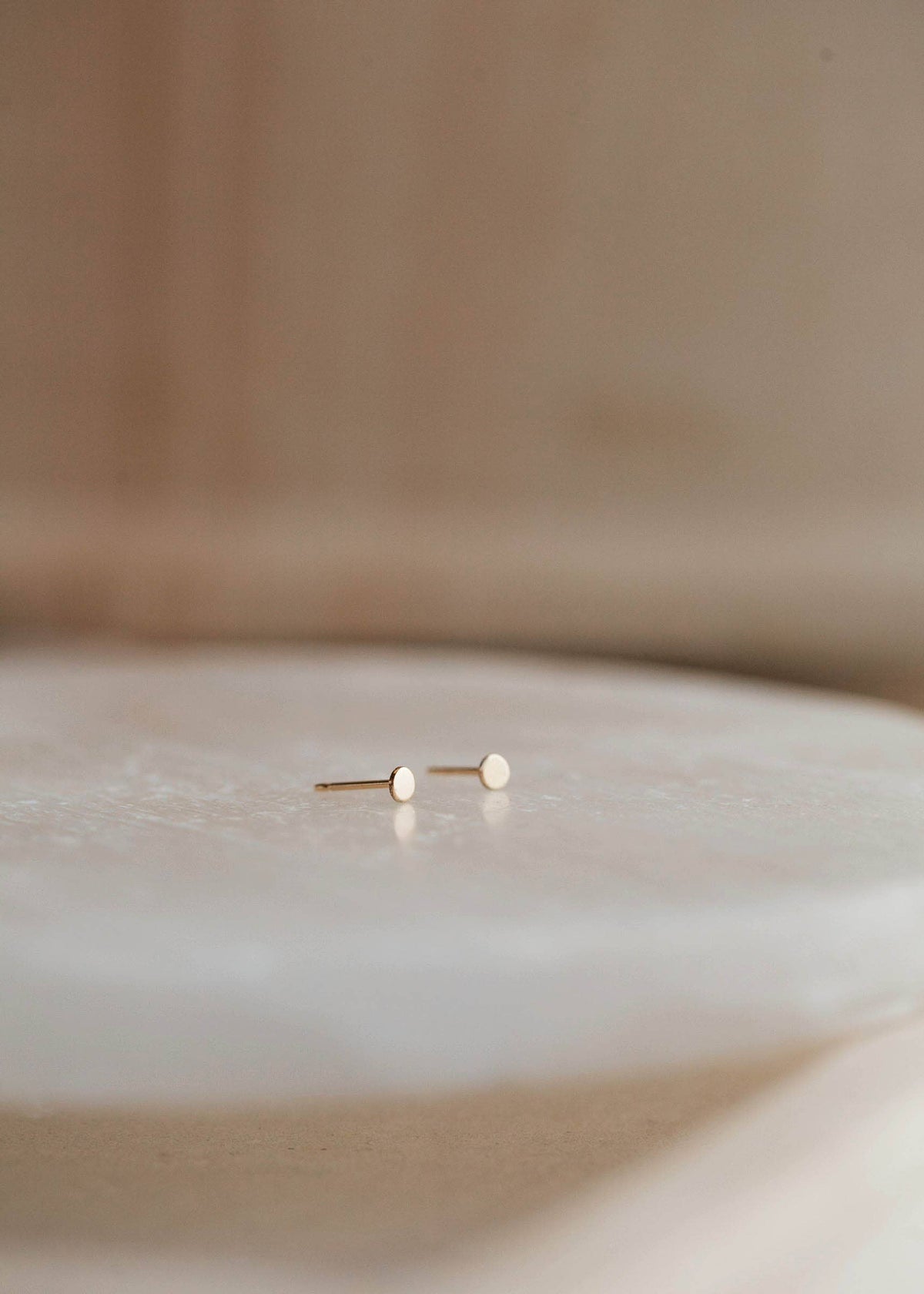 Tiny Dot Studs | 14kt Gold Fill + Sterling Silver