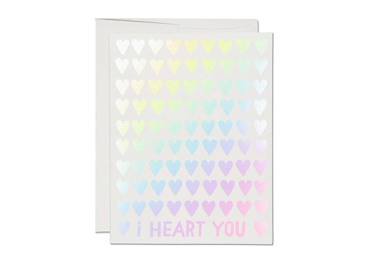 Lots of Hearts love greeting card