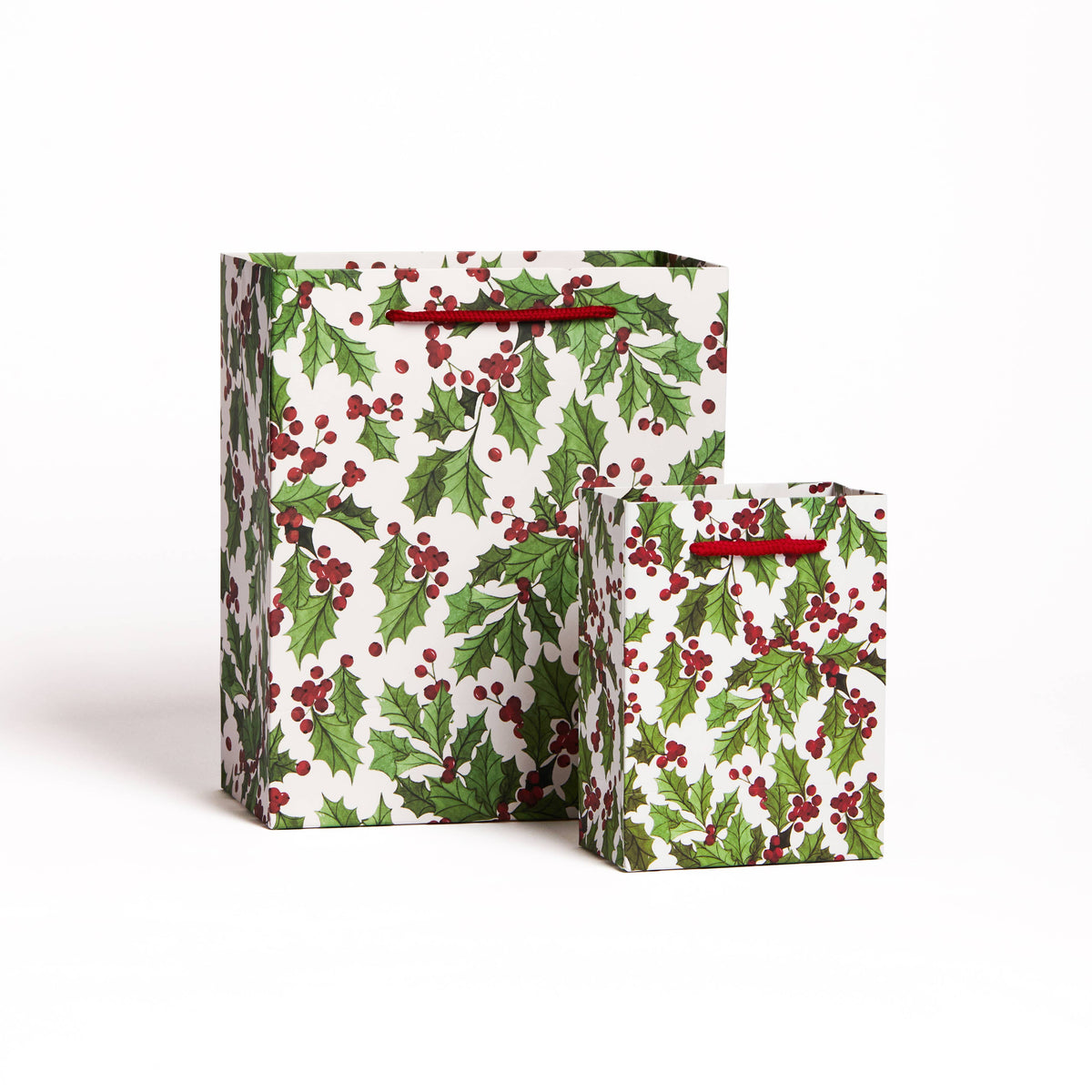 Holly Holiday Gift Bags