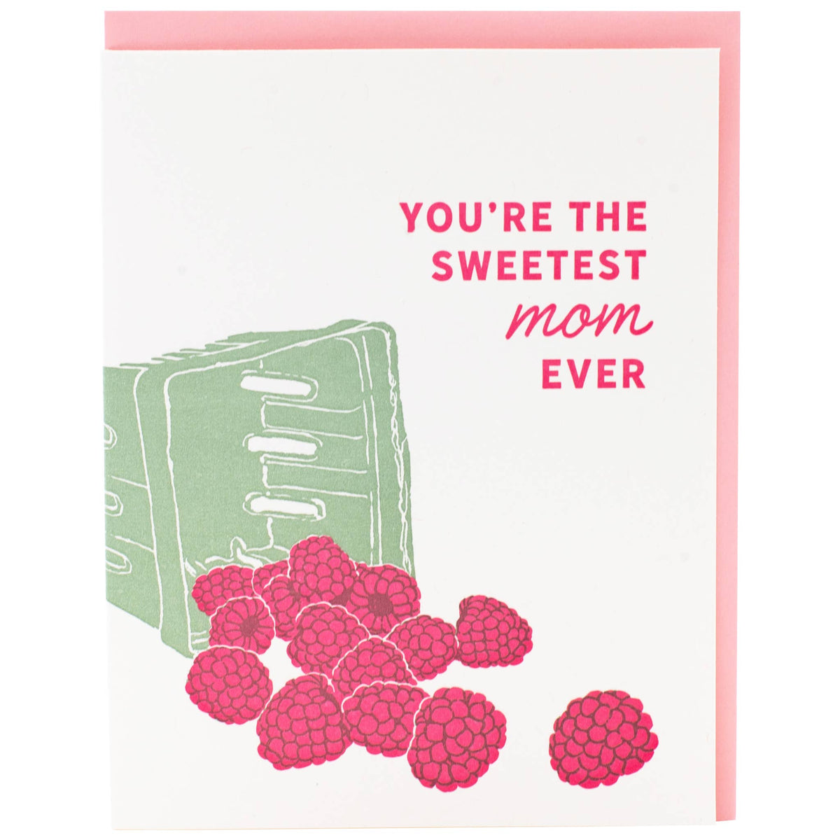 Raspberries Mom Card