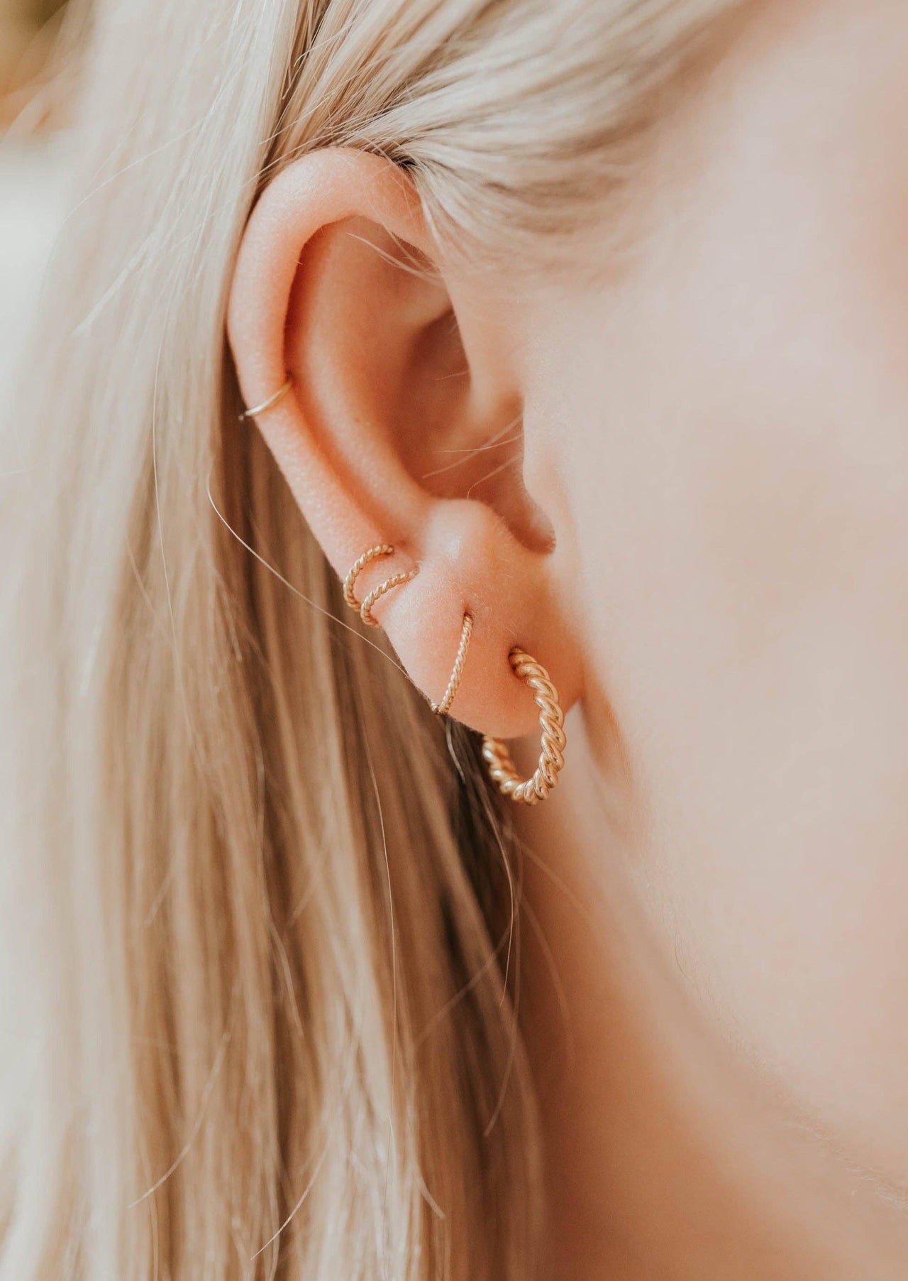 Ophelia Hoops | 14kt Gold Fill + Sterling Silver