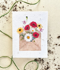 Pocketful of Sunshine Wildflower Plantable Seed Card