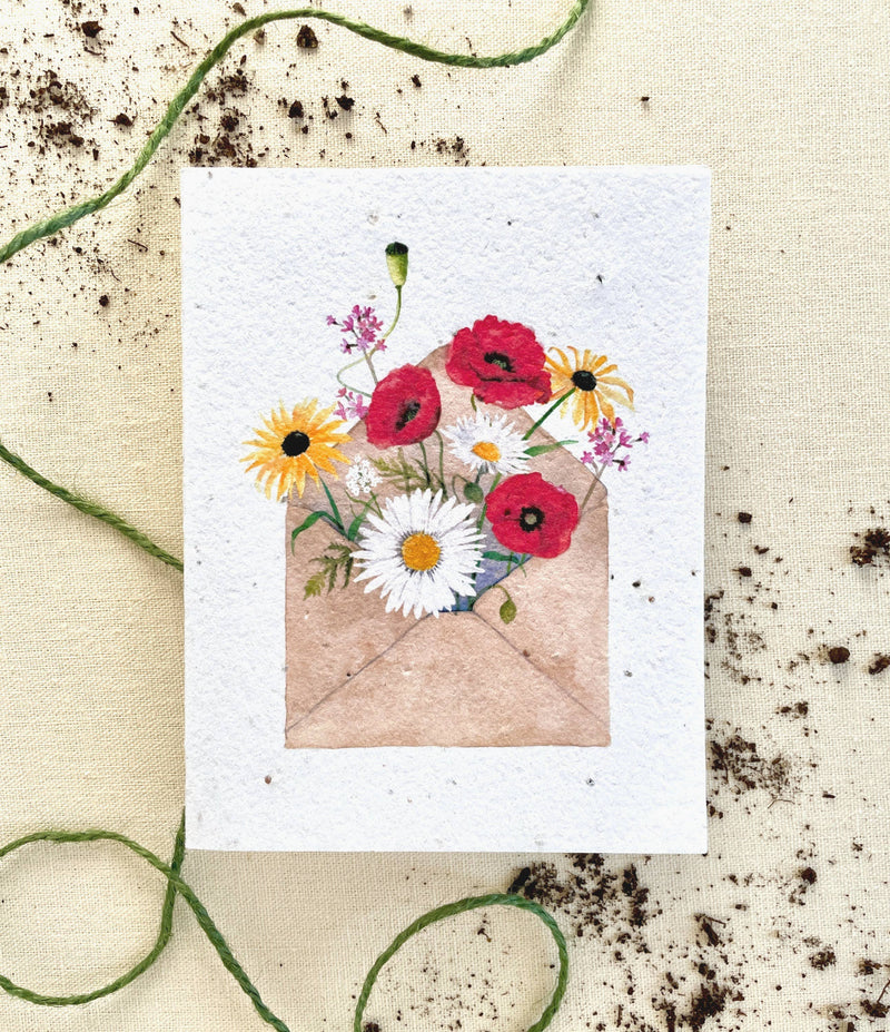 Pocketful of Sunshine Wildflower Plantable Seed Card