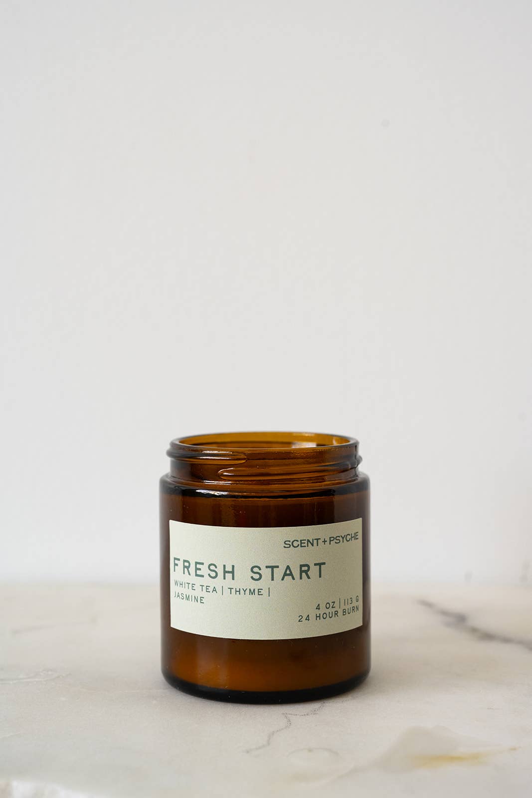 Fresh Start | White Tea & Jasmine Wood Wick Candle 4oz